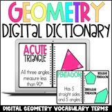 Geometry Vocabulary | Digital Dictionary | Visual Posters 