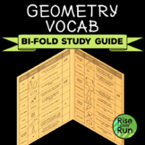 Geometry Vocabulary: Study Guide Foldable