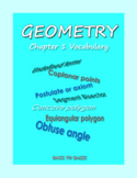 Geometry Vocabulary 1: Introduction to Geometry