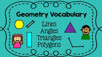 Preview of Geometry Vocabulary Slides