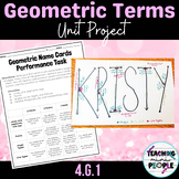 Geometry Vocabulary Unit Project | End of Unit Performance Task