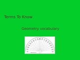 Geometry Vocabulary with Shapes