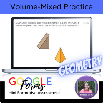 Preview of Geometry:   Volume Mixed Practice Mini Formative Assessment