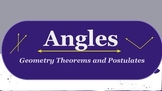 Geometry Wall and Poster : Angles Theorems and Postulates