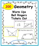 Geometry Warm Ups & Bell Ringers
