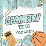 Geometry TEKS "We Will..." Posters ***Growing Collection***