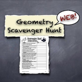 Preview of Geometry Web Scavenger Hunt