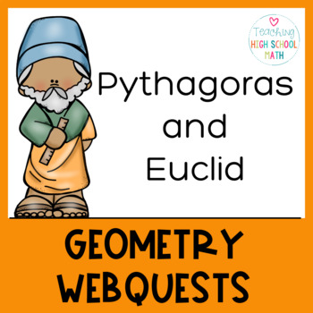 Preview of Geometry WebQuest Euclid and Pythagoras Web Quest
