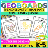 April Geoboards | Easter Themed | Practice Geometry & Fine