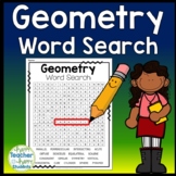 Geometry Word Search: A FUN Geometry Activity! Geometry Vo