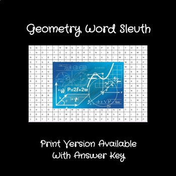 Preview of Geometry Word Sleuth