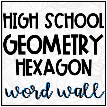 Preview of Geometry Word Wall - Hexagons