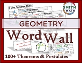 Geometry Word Wall - Theorems