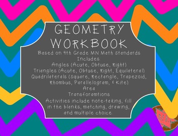 Preview of Geometry Workbook