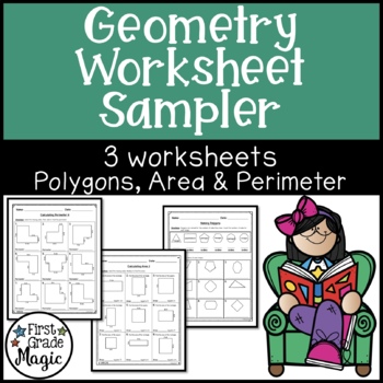 Preview of Geometry Worksheet FREEBIE - 3rd Grade