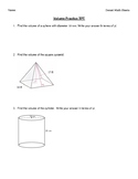Geometry Worksheets: Volume