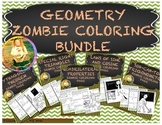 Geometry Zombie Coloring Pages  ~ Growing Bundle