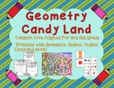 Geometry and Angles Candy Land Board Game For 3rd-5th Grade