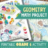 Geometry Math End of Year Project plus Problem Solving Tas