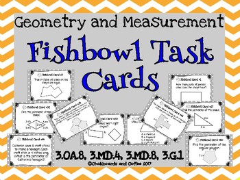 Preview of Geometry and Perimeter Task Cards