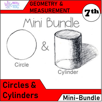 Preview of Geometry and Measurement Mini Bundle - Circles and Cylinders