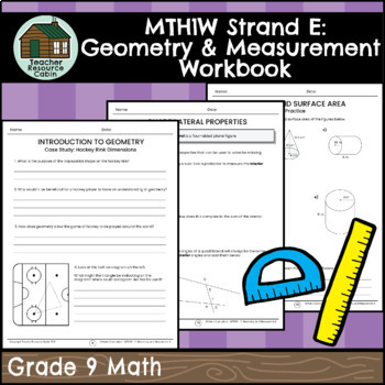 Preview of Geometry and Measurement Workbook (Grade 9 Ontario Math MTH1W) 2021 Curriculum