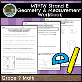Geometry and Measurement Workbook (Grade 9 Ontario Math MT