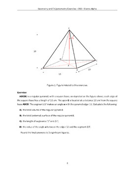 Preview of Geometry and Trigonometry Exercise - 002