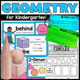 Geometry for Kindergarten - Shapes and Positional Words