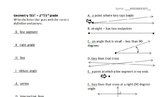 Geometry study guides and tests - 1st, 2nd, 3rd grade