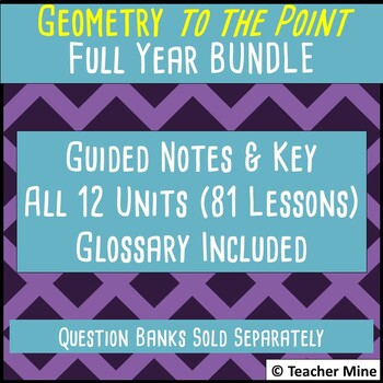Preview of Geometry to the Point - Full Year BUNDLE