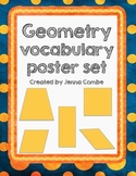 Geometry vocabulary poster set