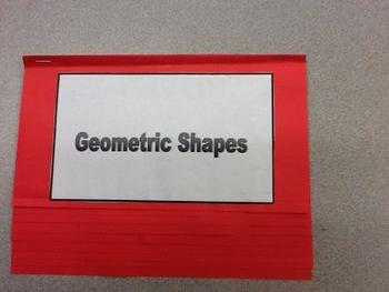 Preview of Geometry Shapes Foldable with Frayer Model Graphic Organizer
