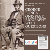 George Bonga One-Page Biography with Questions - Distance 