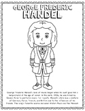 George Frederic Handel | Famous Music Composer Coloring Pa