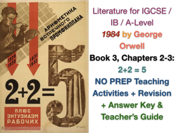 Preview of George Orwell - 1984 - B. 3, Ch. 2-3: PEEAL Paragraphs IGCSE EXAM PREP + ANSWERS