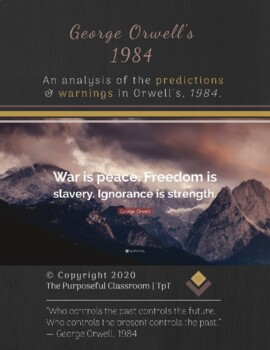 Preview of George Orwell's 1984: Digital Interactive Notebook/UNIT - Distance Learning