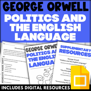 Preview of Politics and the English Language - George Orwell - Essay Analysis and Questions