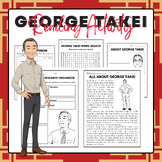 George Takei - Reading Activity Pack | AAPI Heritage Month