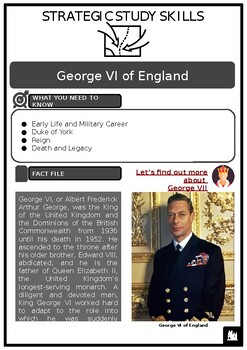 Preview of George VI of England Source Based Activities w/Answers