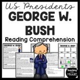George W. Bush Informational Text Reading Comprehension Wo