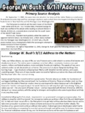 George W. Bush September 11 Speech Primary Analysis