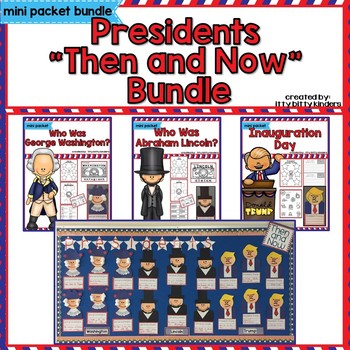 Preview of George Washington, Abraham Lincoln, Donald Trump, Presidents Day Bundle