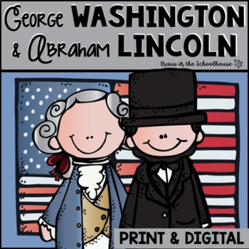 Preview of George Washington Abraham Lincoln | Easel Activity