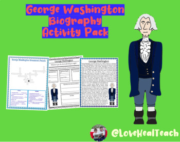 Preview of George Washington Biography Activity Pack