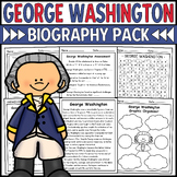 George Washington Biography Unit Pack • Presidents Day Activities