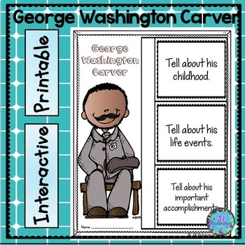 Preview of George Washington Carver Activities Writing - Black History Month Project ESL