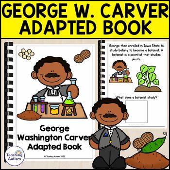 Preview of George Washington Carver Adapted Book for Special Education