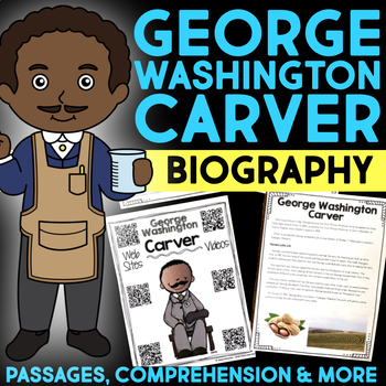 Preview of George Washington Carver Biography Research, Reading Passage, Graphic Organizer