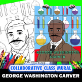 George Washington Carver History Art Class Group Mural Col